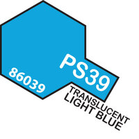 TAMIYA PS-39 Polycarbonate Spray 100Ml TRANSLUCENT LIGHT BLUE