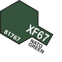 TAMIYA ACRYLIC PAINT -  MINI XF-67 NATO GREEN