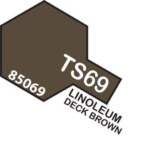 TAMIYA SPRAY PAINT CAN-  TS-69 LINOLEUM DECK BROWN