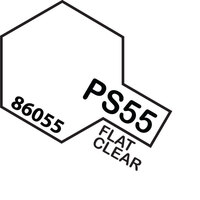 TAMIYA SPRAY PAINT CAN-  PS-55 FLAT CLEAR