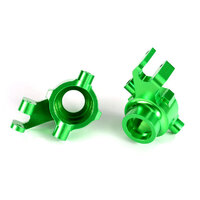 TRAXXAS Steering blocks, 6061-T6 aluminum (green-anodized), left & right 38-8937G