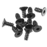 Axial Hex Socket Tapping Flat Head Screw M2.6x6mm Black (10), AXA0412 - AXIC0002