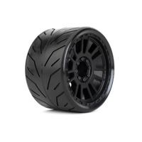 Jetko 1/8 SMT 4.0 Tire-BLACK PHOENIX/Claw Rim/Black/Medium Soft/Glued/Blted