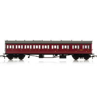 Hornby Br, Collett 57' Bow Ended E131 Nine Compartment Composite (Right Hand), W6242W - Era 4 - 69-R4879A